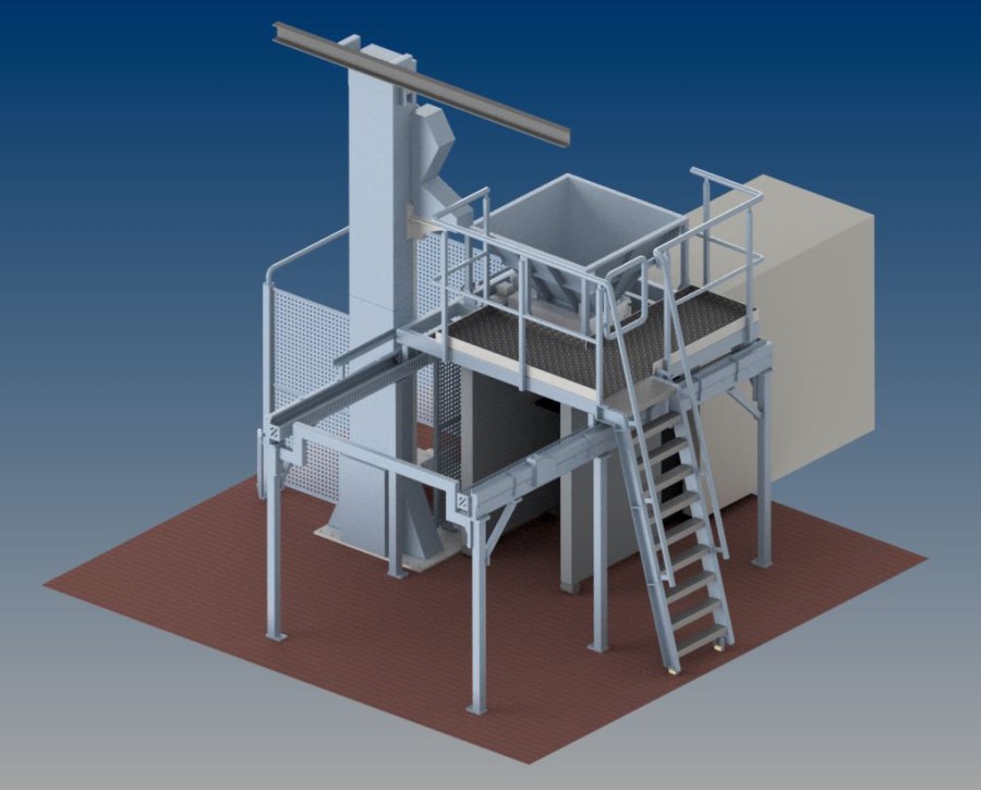 Hef-kiep installatie